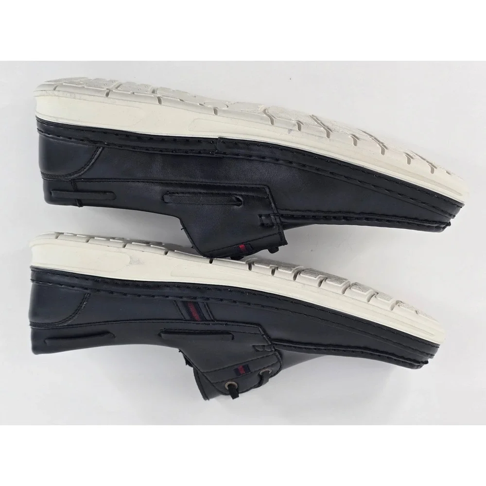 XRAY Ultimate Comfort Mens Black Boat Shoes Moc Toe Loafers XRW1765 Size 11